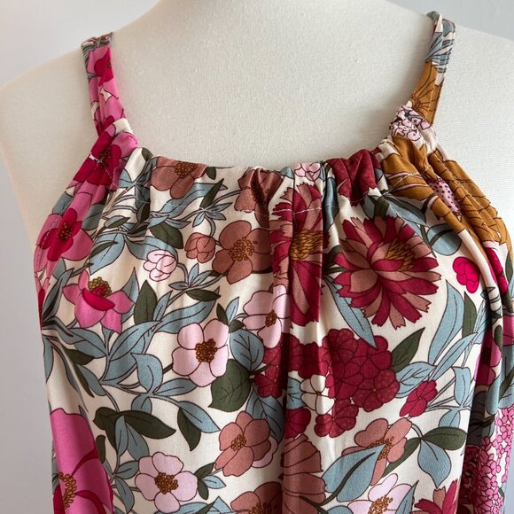 GiGiO Maxi Dress Size Large Multi Floral - Picture 5 of 11